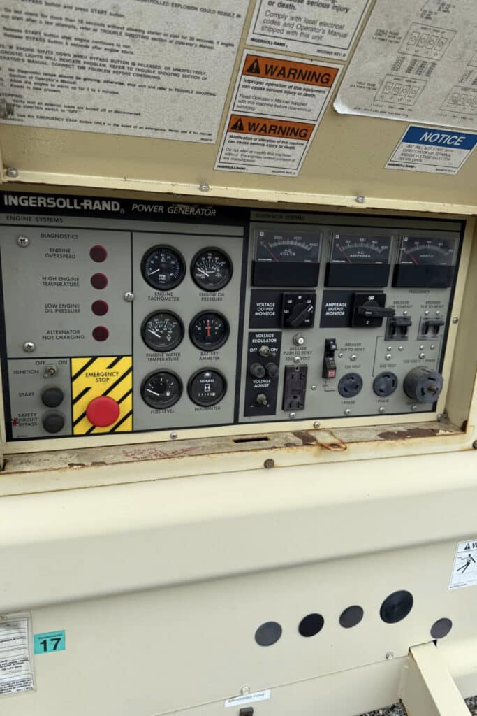 Used Generators - Power panel