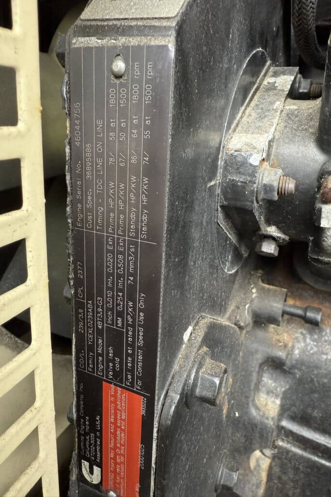 Used Generators - Inside