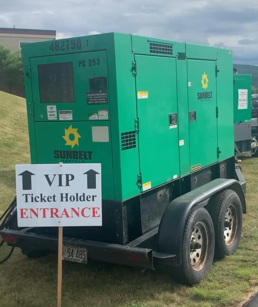 Generator for Event Rentals